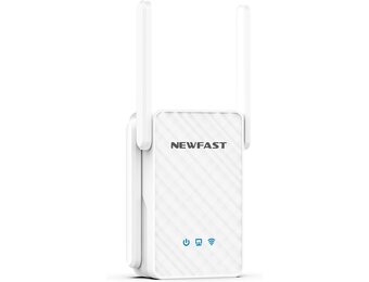 NEWFAST 3000 Mbps krachtige wifi-repeater voor thuis, WiFi6 WiFi Extender Dual Band 2,4 G/5 GHz met 4 x 5dBi antennes, Gigabit Ethernet-aansluiting, WPS-functie, ondersteunt repeatermodus/router/AP