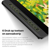 HUION Kamvas Pro 16 V2 grafisch tablet met display, 15,6 inch volledig gelamineerd AG-glas, 16384 pendruk, 99% sRGB-afdekking, Smart Touch Bar en 6-toetsen kunsttablet, werkt met Windows, Mac