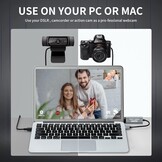 video-opnamekaart, Papeaso 4K HDMI naar USB-opnamekaart, Full HD 1080p video-opnameapparaat, HDMI Video Game Capture voor het bewerken van video/spellen/streaming/online onderwijs (zilver)