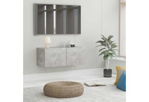 vidaXL Tv-meubel 80x30x30 cm bewerkt hout betongrijs