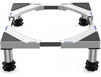 DEWELWasmachine onderstel, ondersteuning voor wasmachine, verstelbaar, met 4 poten in de hoogte 13-16 cm, universele droger, max. belasting 350 kg