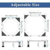 DEWELWasmachine onderstel, ondersteuning voor wasmachine, verstelbaar, met 4 poten in de hoogte 13-16 cm, universele droger, max. belasting 350 kg