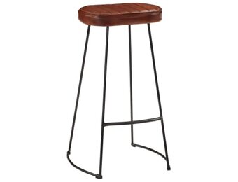 vidaXL Barkrukken 2 st Gavin 44x37,5x78 cm donkerbruin