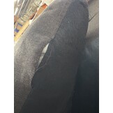 vidaXL Massagestoel stof donkerbruin