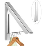 LEBEXY XY Life Kledinghaken, inklapbaar, voor buiten, klaphaak, wasventilator, wandhaak, kledingrek, garderobehaken voor hoeken, balkon, wasdroger, B
