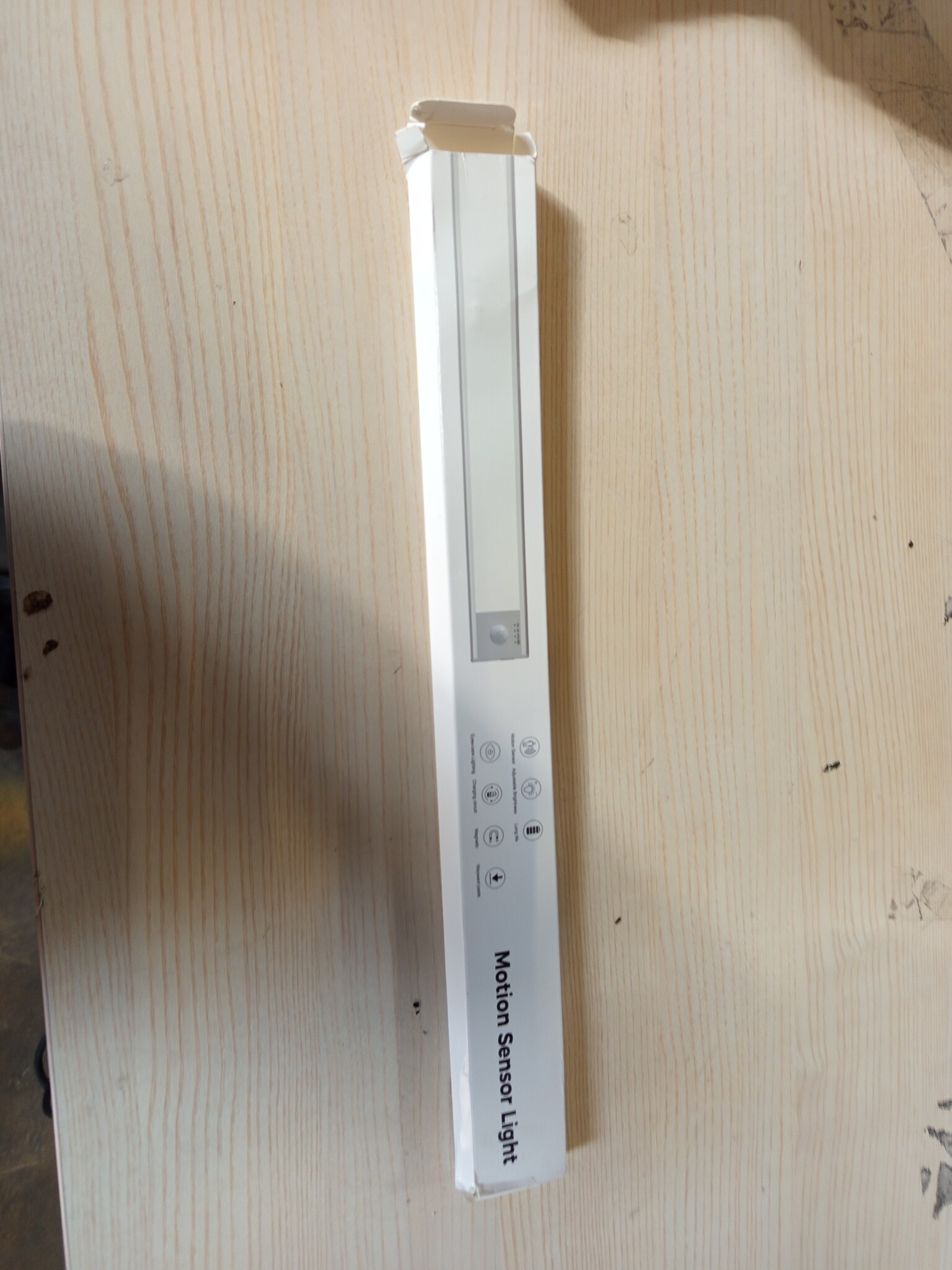 Led-onderbouwlamp, 40 cm, draadloos, 3000 K-4000 K-6500 K, kastverlichting, bewegingsmelder, traploze dimbare lichtstrip, afneembare batterij, voor kledingkast, trap, badkamer en kasten, 1 stuk