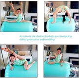 Opblaasbare Air Roll Air Barrel, gymnastiekmat met pomp, gymnastiekmat voor thuis, taekwondo, yoga, gym, fitness