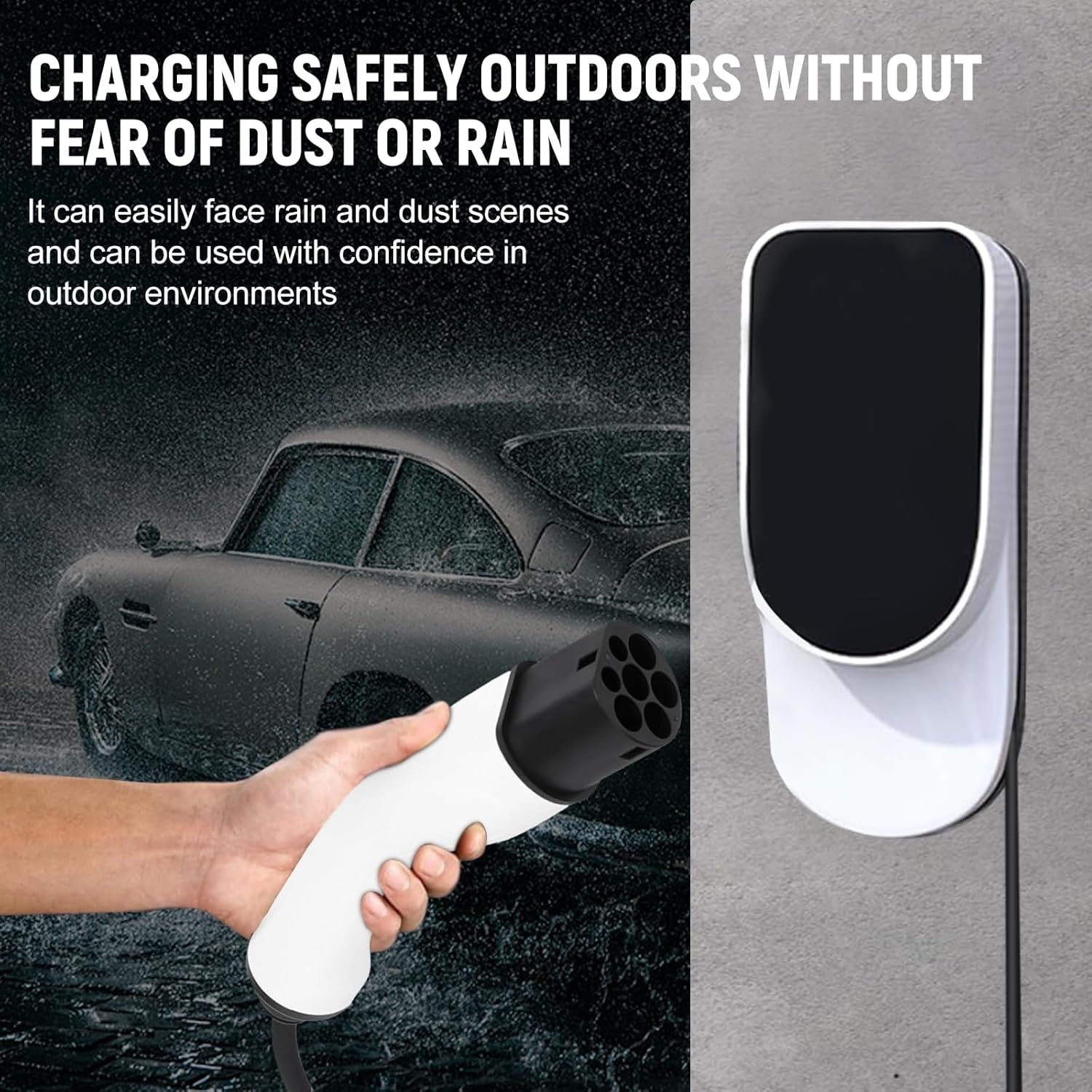 Adapter Type 2 op Schuko-stopcontact voor E-Bike, EV, 16A 3,5KW 230V laadkabel Auto, Schuko-adapter op Type 2 voor EV-laadstations, Wallbox Schuko-laadkabeladapter voor elektrische voertuigen