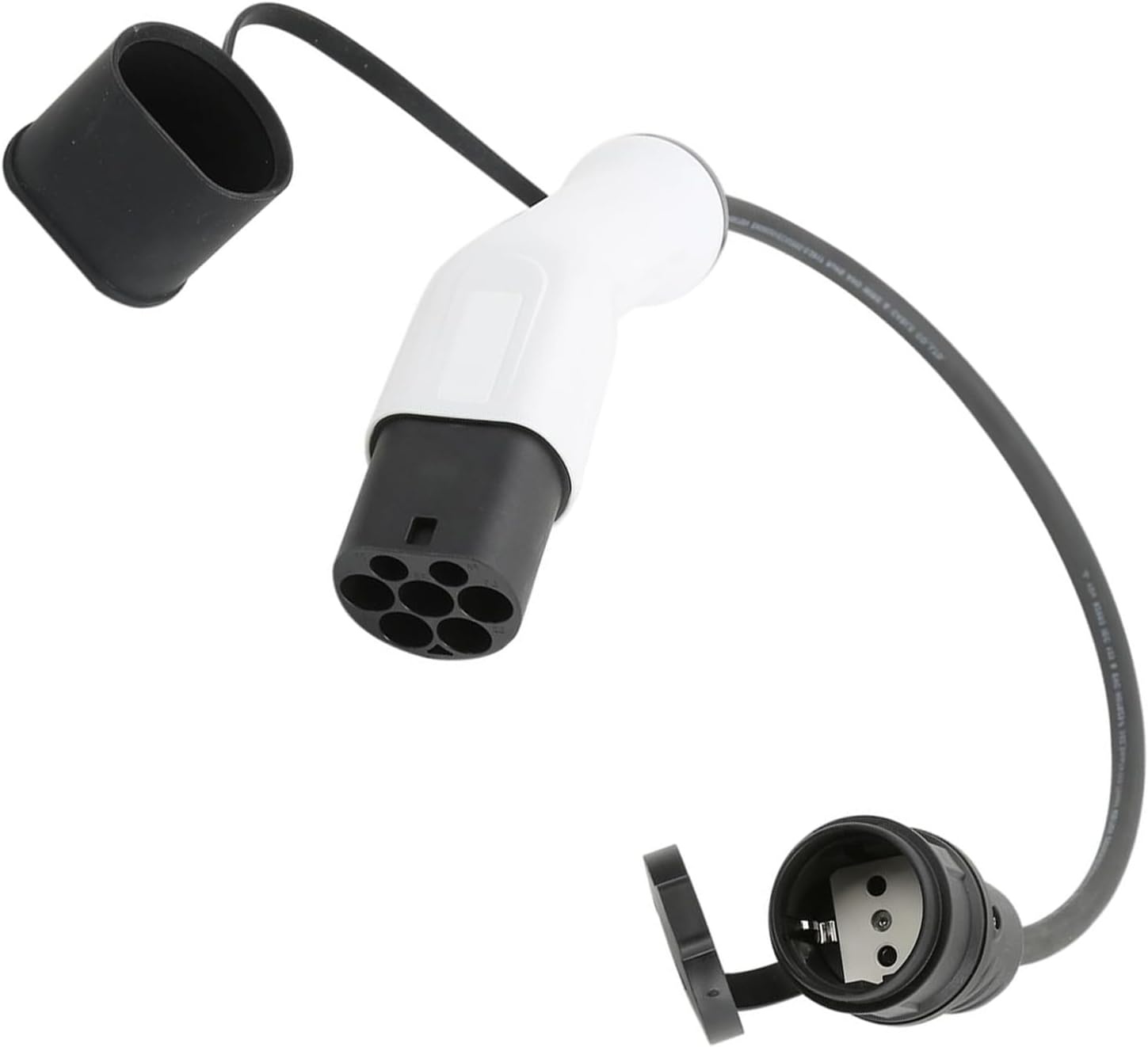 Adapter Type 2 op Schuko-stopcontact voor E-Bike, EV, 16A 3,5KW 230V laadkabel Auto, Schuko-adapter op Type 2 voor EV-laadstations, Wallbox Schuko-laadkabeladapter voor elektrische voertuigen