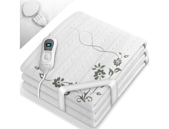 warmteonderbed van 150 x 80 cm met automatische uitschakeling, elektrisch deken met 3 temperatuurniveaus, warmteonderdeken voor op het bed, warmtedeken van zacht fleece
