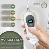 warmteonderbed van 150 x 80 cm met automatische uitschakeling, elektrisch deken met 3 temperatuurniveaus, warmteonderdeken voor op het bed, warmtedeken van zacht fleece