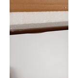 vidaXL Wandschap met lade 60x23,5x10 cm MDF wit