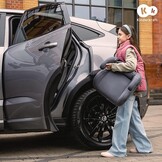 Kinderkraft I-SPARK Baby-autostoeltje i-Size Groep 2/3 100-150 cm, van 3,5 tot 12 jaar, 15 tot 36 kg, licht (4,5 kg), 3-puntsgordel, Zijbescherming, Grijs