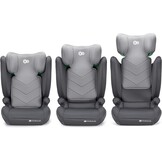 Kinderkraft I-SPARK Baby-autostoeltje i-Size Groep 2/3 100-150 cm, van 3,5 tot 12 jaar, 15 tot 36 kg, licht (4,5 kg), 3-puntsgordel, Zijbescherming, Grijs