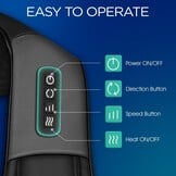 VOYOR-HEALTH Shiatsu rugmassageapparaat voor nek en schouders met warmte, schoudermassageapparaat met 4D Deep Tissue Kneedmassage voor lichaamsspierpijnverlichting gebruik thuis, auto, kantoor, PJ100