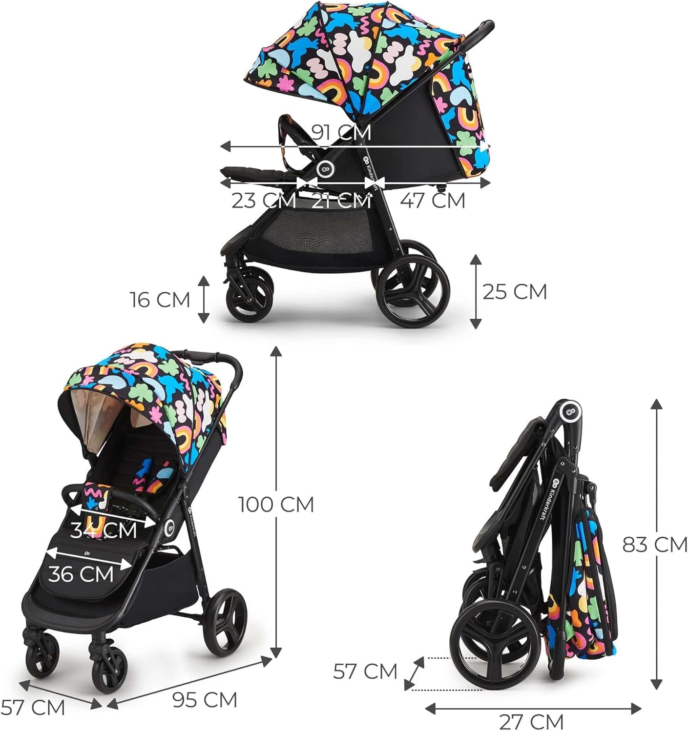 Buggy Vanaf Geboorte - 35% Korting - Inklapbaar & Ligstand