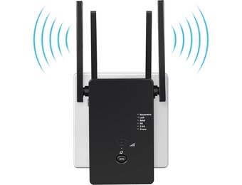 Wifi Versterker 1200 Mbit/s Dual-Band met 4 Antennes - 28% Korting!