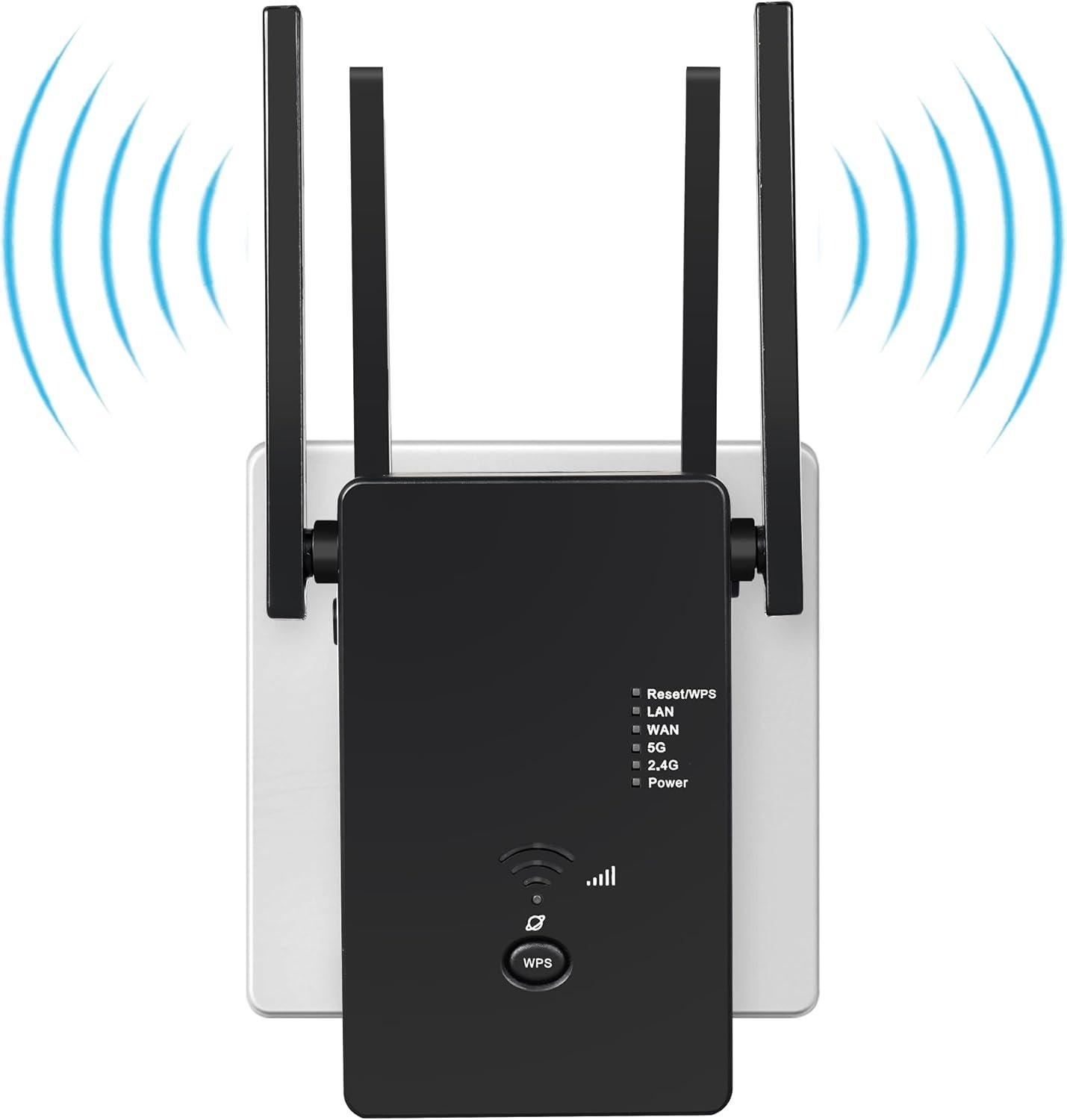 Wifi Versterker 1200Mbit/s Dual-Band met 4 Antennes - 28% Korting!
