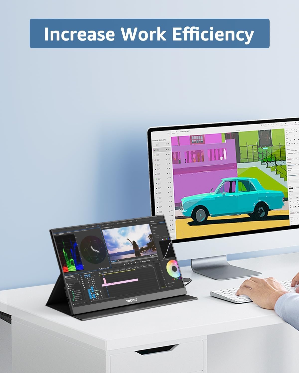 Draagbare Monitor 17.3" FHD IPS - 34% Korting!