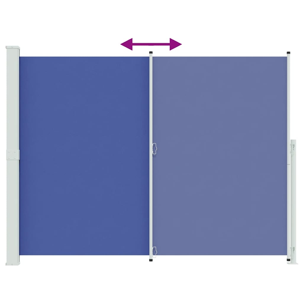 vidaXL Uittrekbaar Tuinscherm 220x300 cm Blauw - 34% Korting!