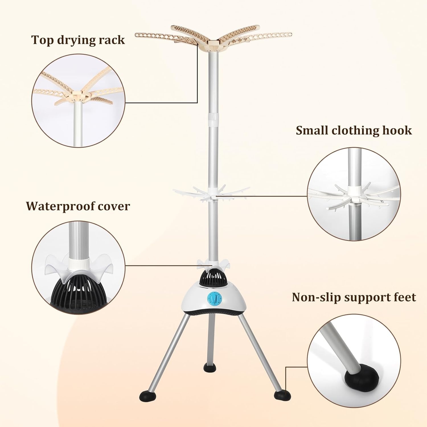 Elektrische Kledingdroger Draagbaar met Timer - 29% Korting
