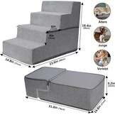 Hondentrap Grijs - 4 Treden met Korting!