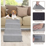 Hondentrap Grijs - 4 Treden met Korting!