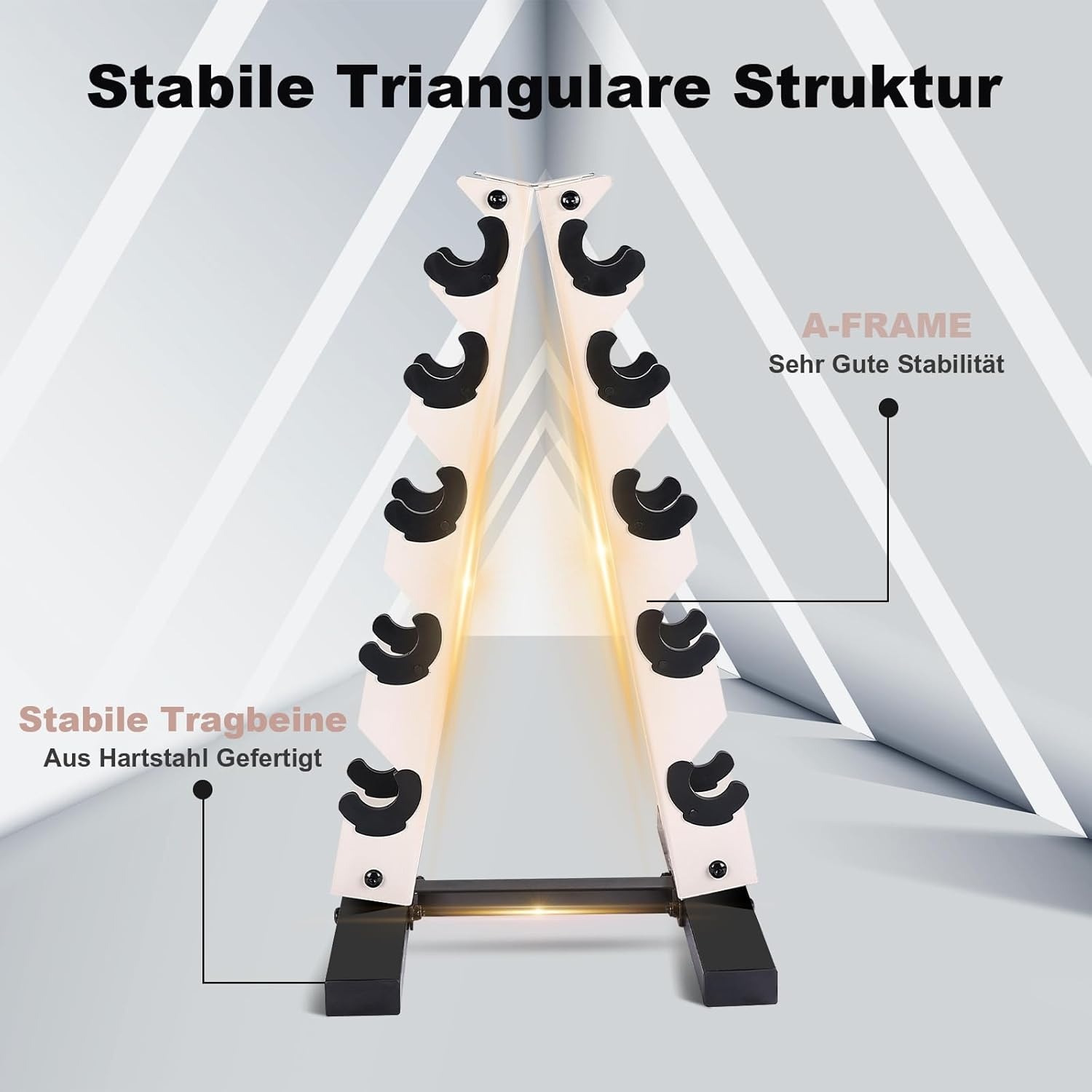 A-Frame Halterrek - 5 Niveaus Staal - 34% Korting