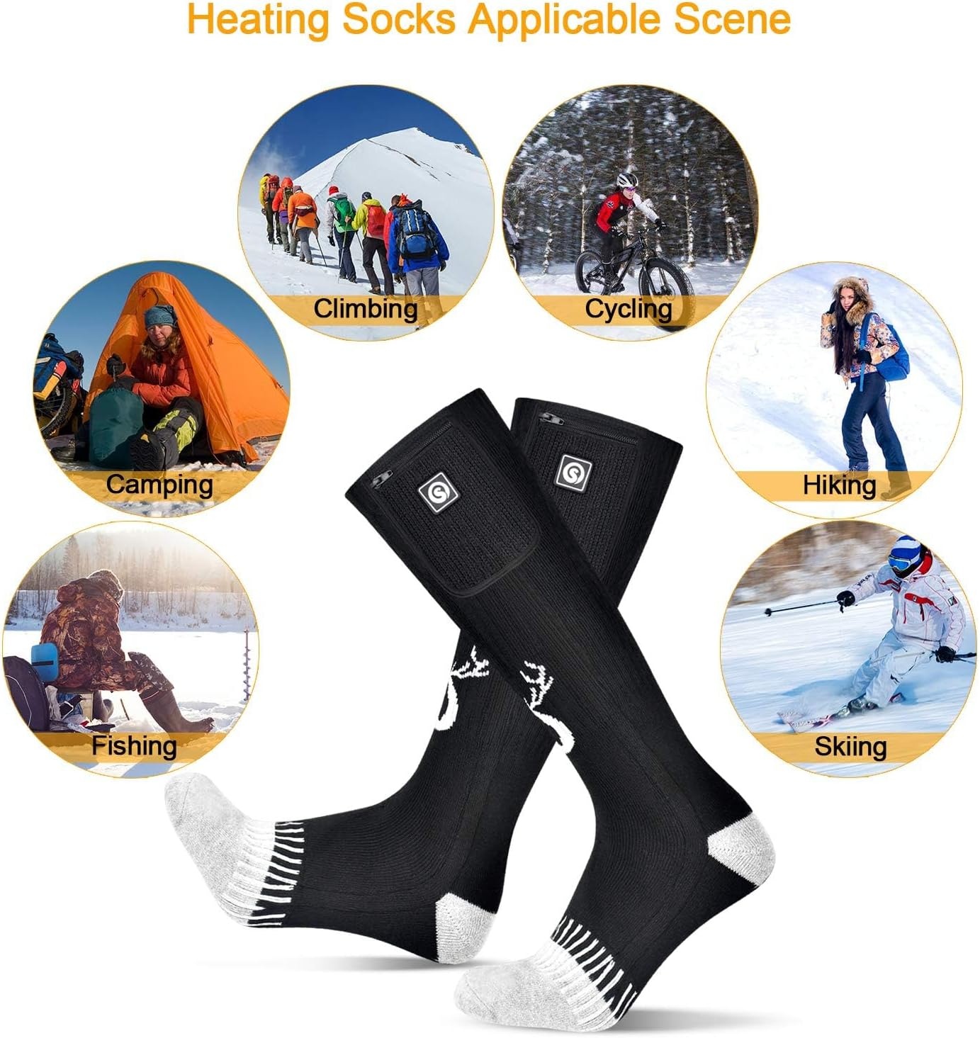 Verwarmde Sokken 7.4V 2200mAh - 34% Korting!