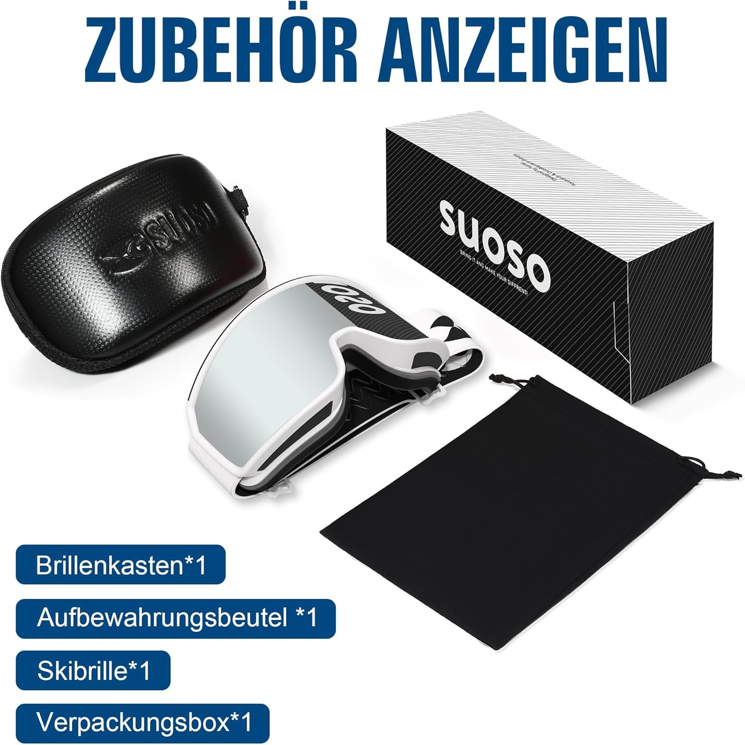 Skibril/Snowboardbril met 28% korting - Brildragers & Helm Compatibel