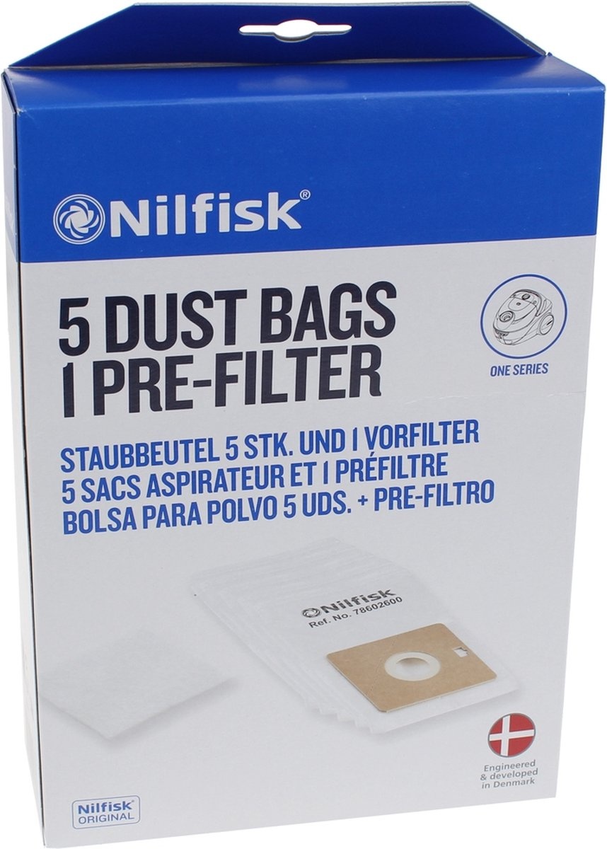 Originele Nilfisk Stofzuigerzakken Go-Coupe (5 stuks) - 42% Korting