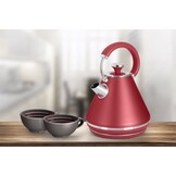 Rode Metalen Waterkoker 1.7L - 55% Korting