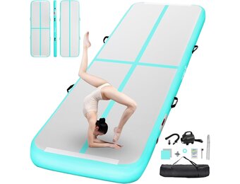 AirTrack Gymnastiekmat 4m | 30% Korting | Opblaasbaar & Complete Set