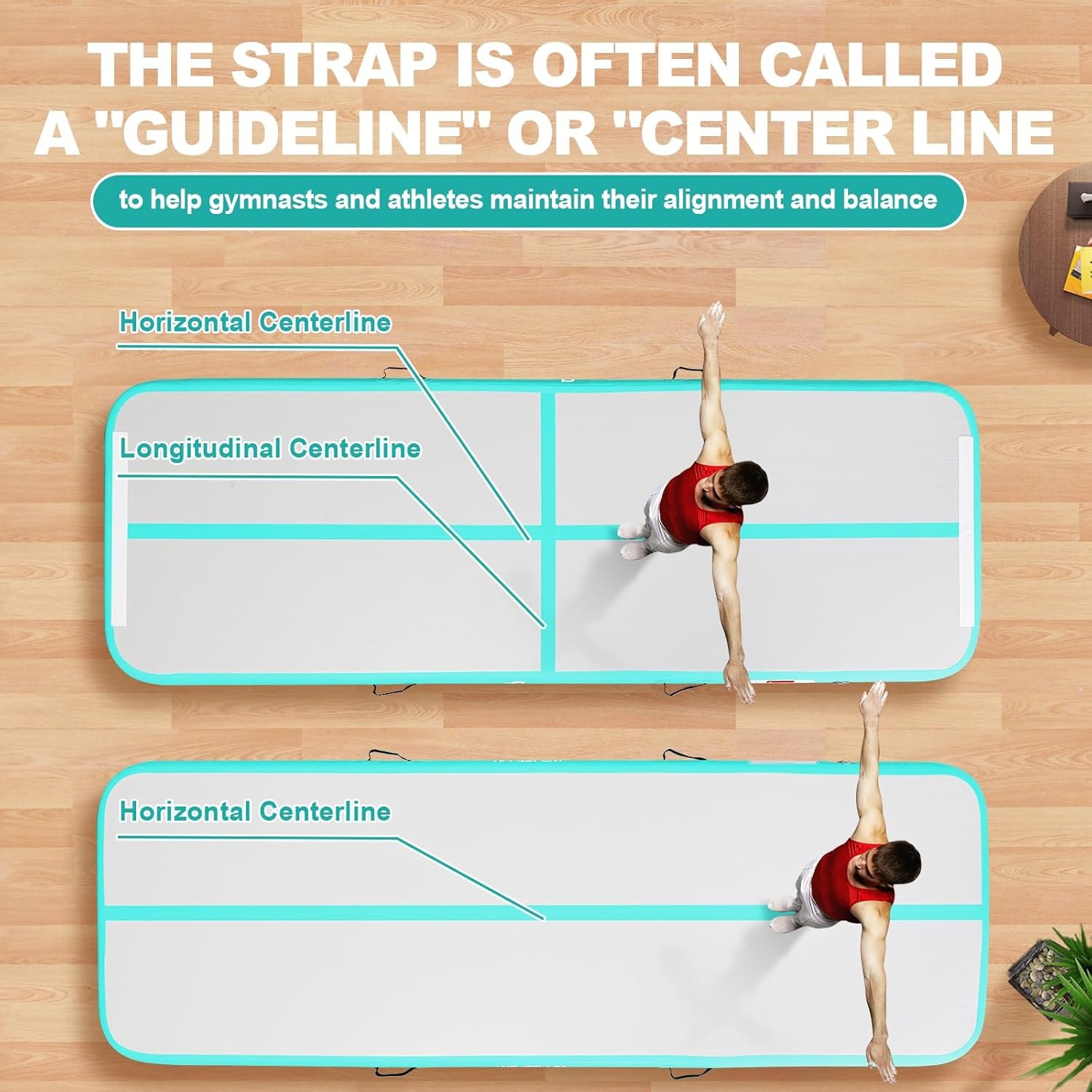 AirTrack Gymnastiekmat 4m | 30% Korting | Opblaasbaar & Complete Set