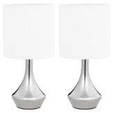 VidaXL Tafellampen 2 st. - Wit - 58% Korting