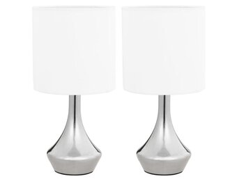 VidaXL Tafellampen 2 st. - Wit - 58% Korting