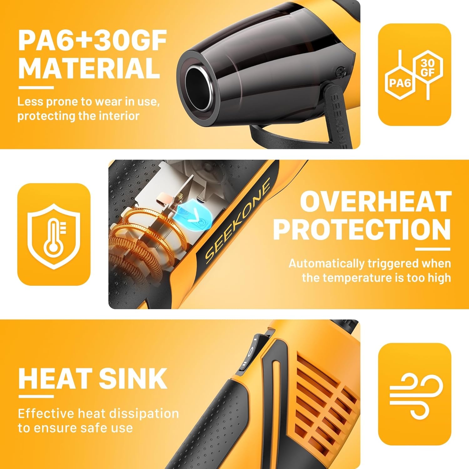 Mini-heteluchtpistool 350W - 2 temp., 28% KORTING!