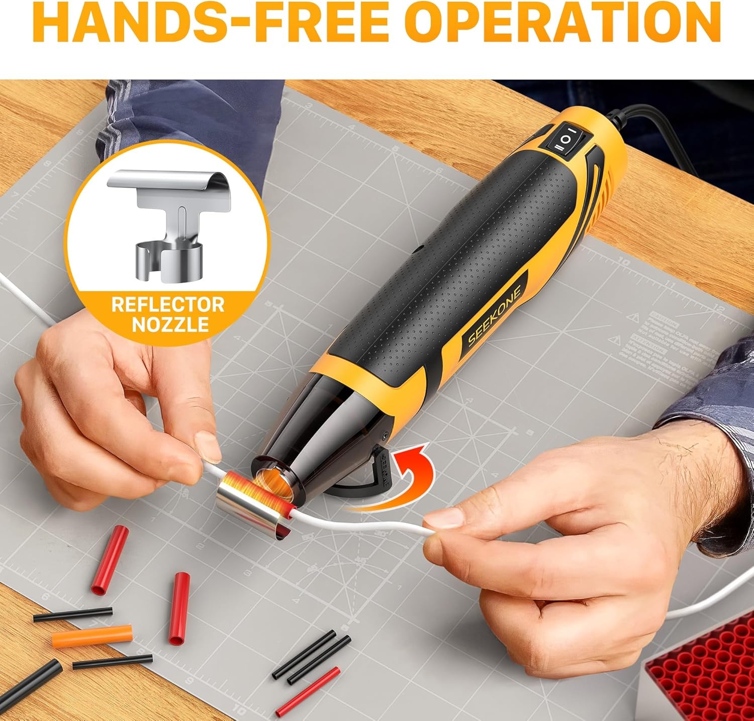 Mini-heteluchtpistool 350W - 2 temp., 28% KORTING!