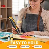 Mini-heteluchtpistool 350W - 2 temp., 28% KORTING!