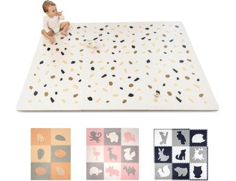 XXL Puzzelmat Baby 180x120cm - Confetti Design - 29% Korting!