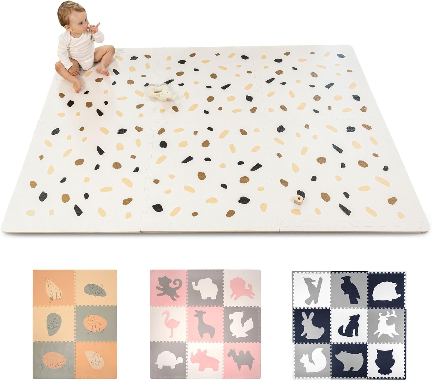 XXL Puzzelmat Baby 180x120cm - Confetti Design - 29% Korting!