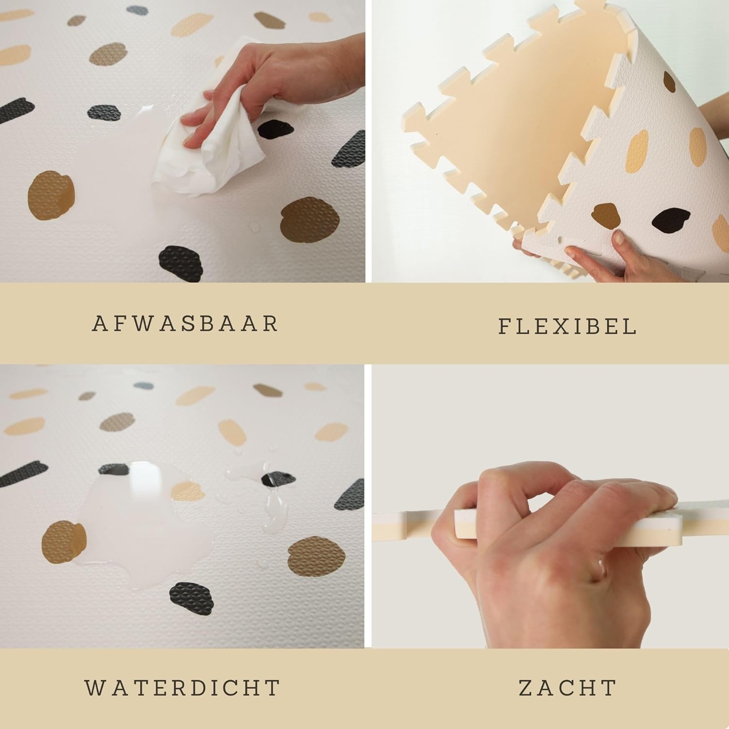 XXL Puzzelmat Baby 180x120cm - Confetti Design - 29% Korting!