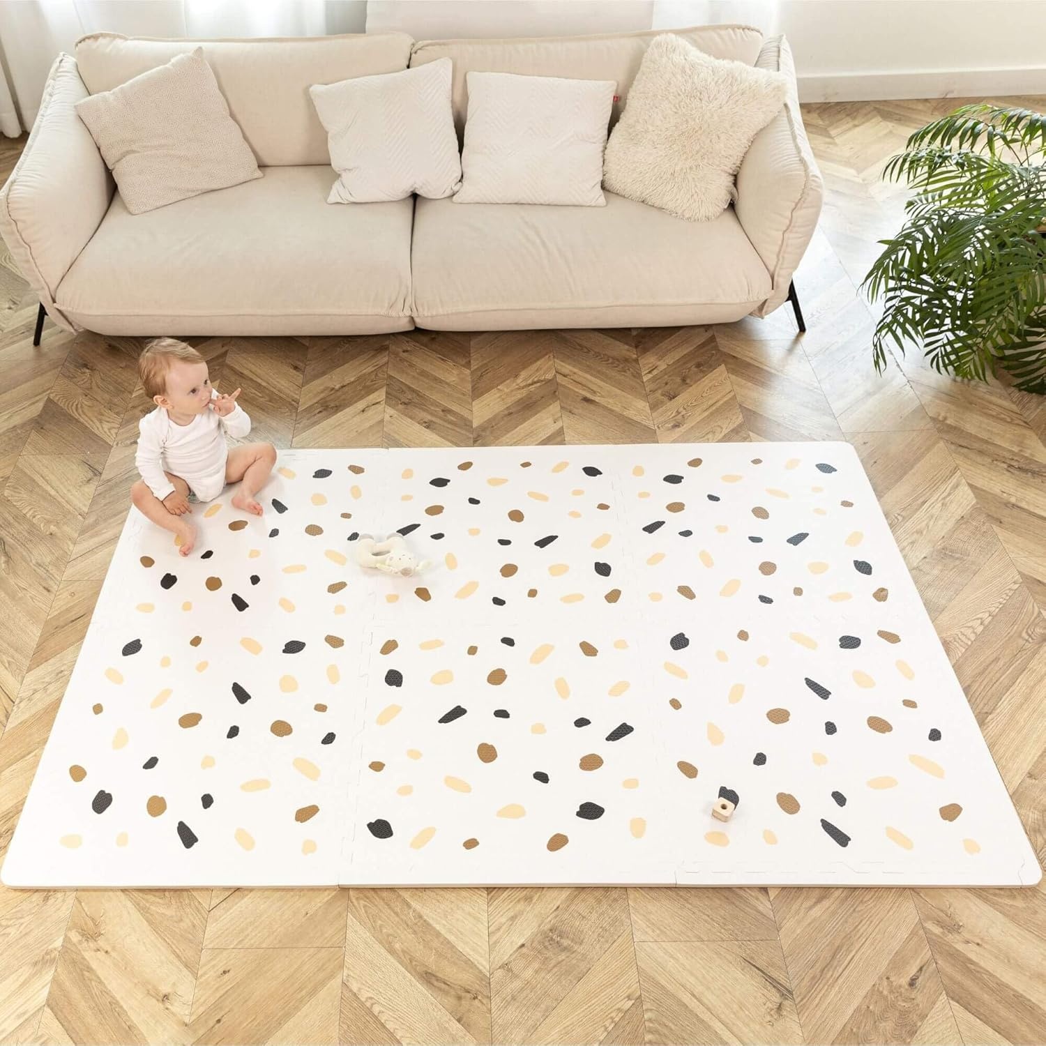XXL Puzzelmat Baby 180x120cm - Confetti Design - 29% Korting!