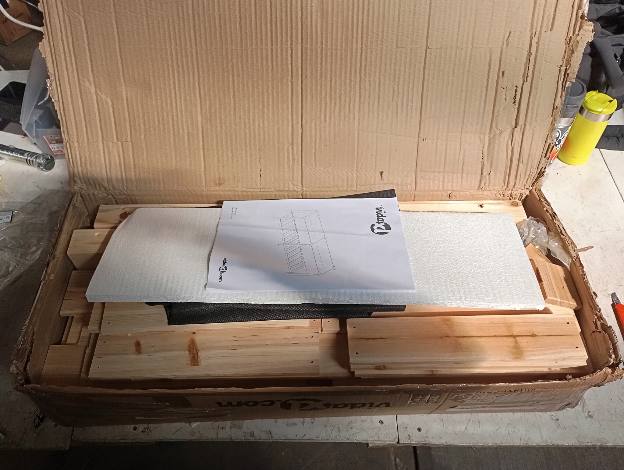 vidaXL Bloempot Beige Vurenhout - 59% Korting