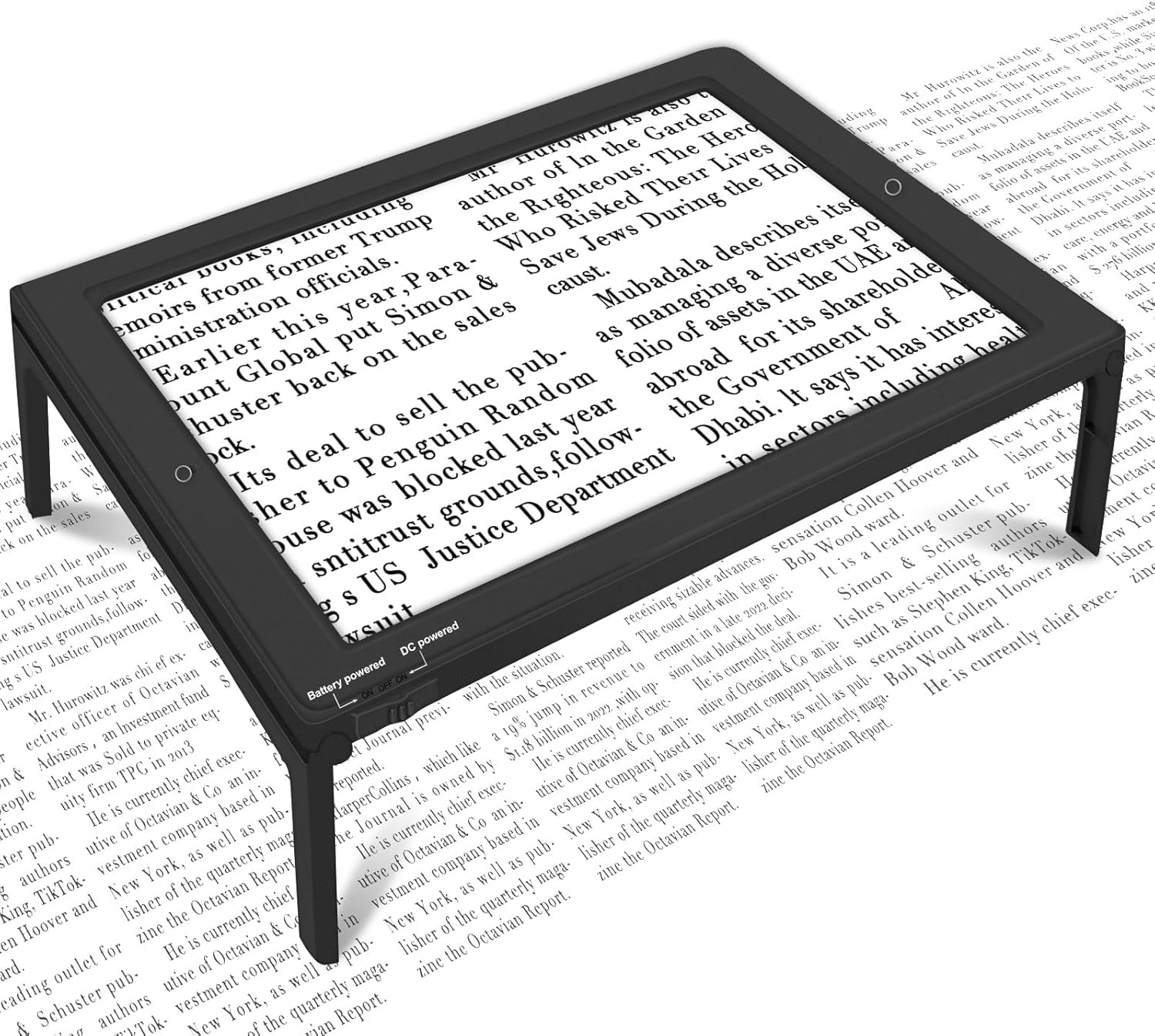 Leesloep 5x met LED-licht & Standaard - Nu 28% Korting!