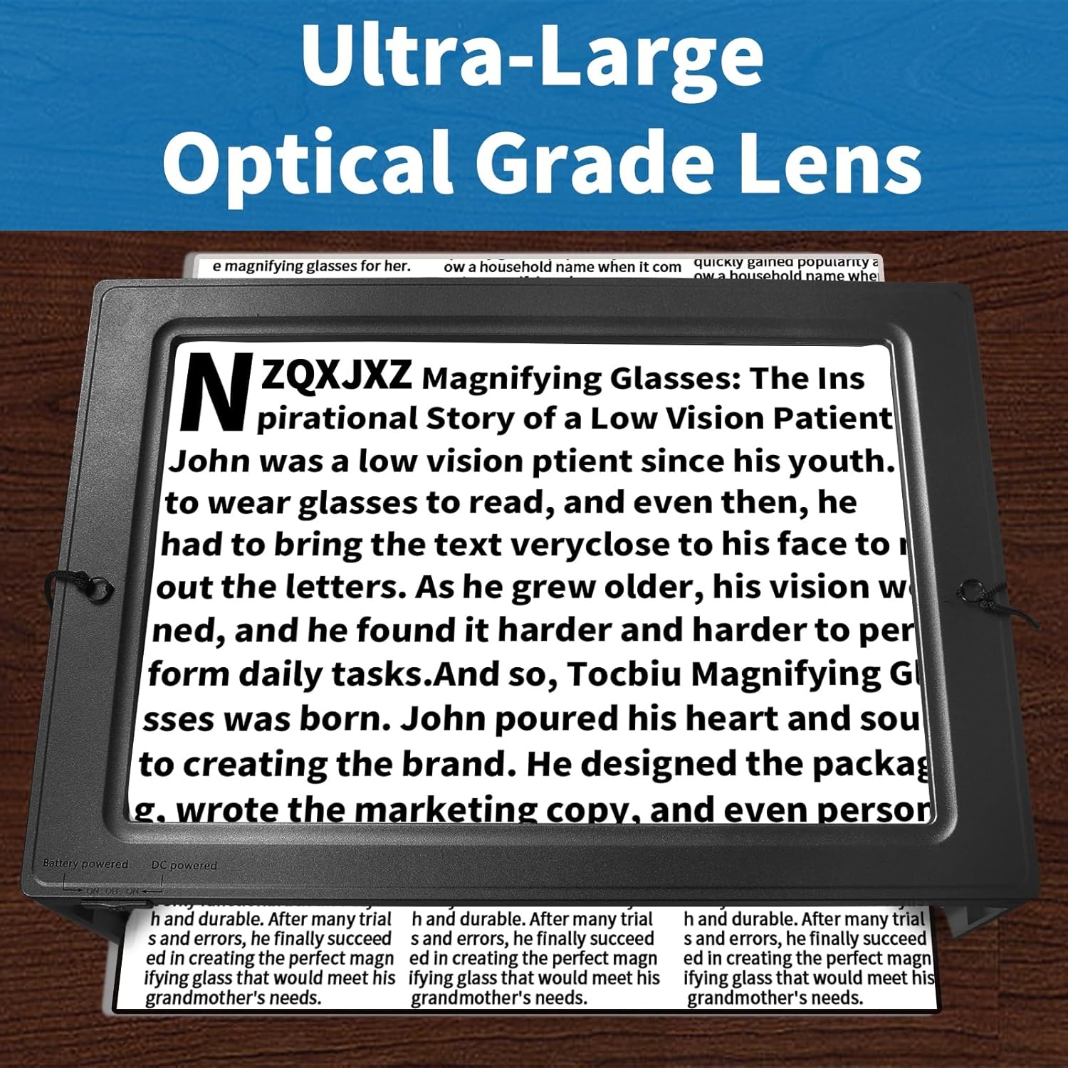Leesloep 5x met LED-licht & Standaard - Nu 28% Korting!
