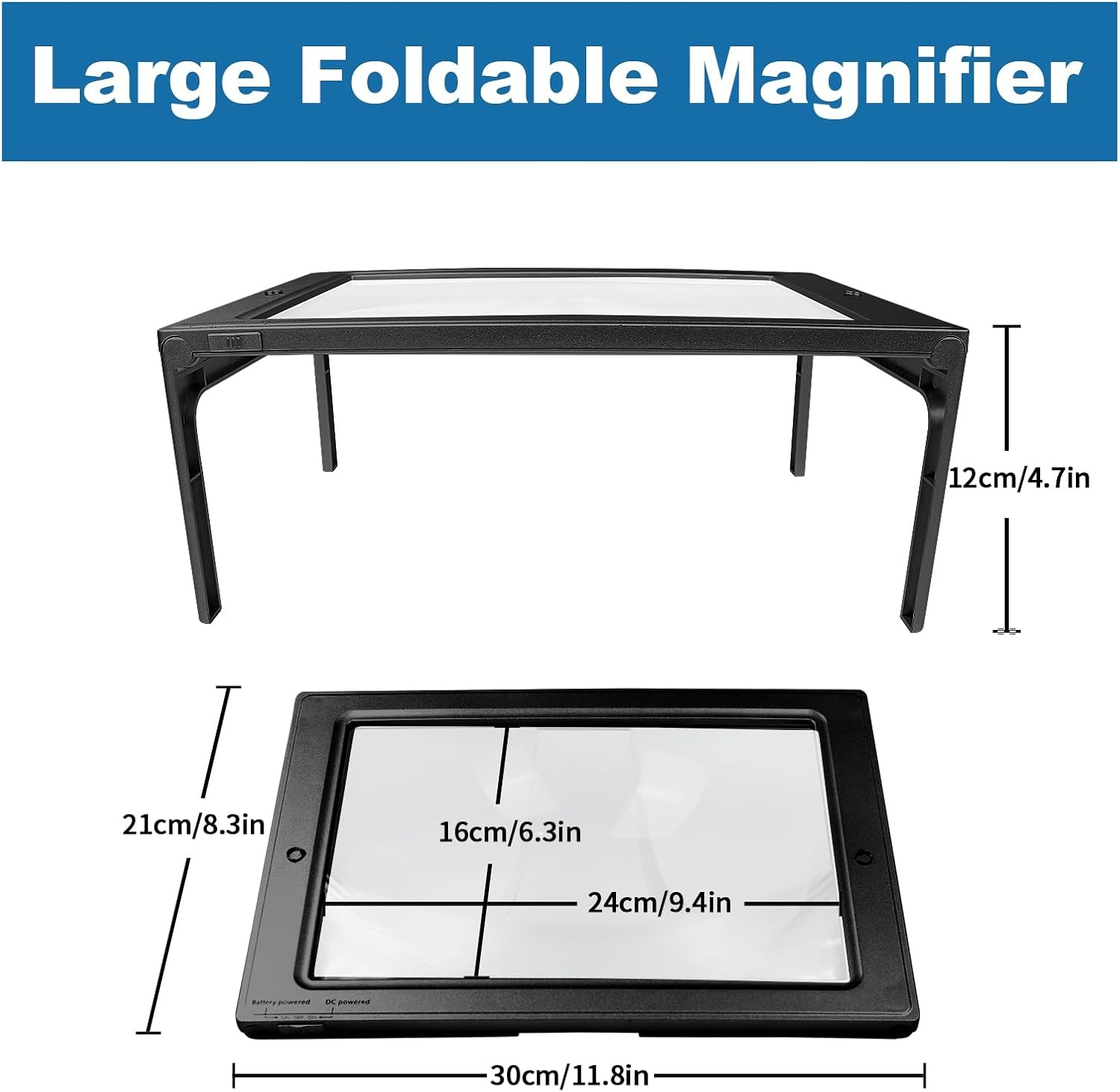Leesloep 5x met LED-licht & Standaard - Nu 28% Korting!