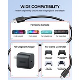 USB-C Snellader Kabels 2-pack 60W PD 1.5M - 26% Korting