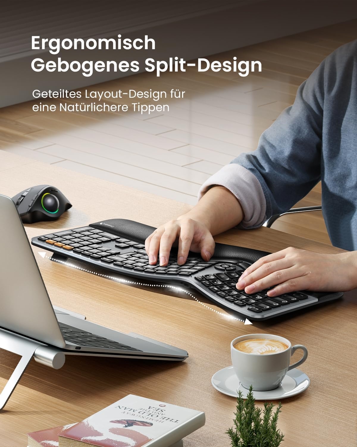 Ergonomisch Split Toetsenbord (QWERTZ) - 29% Korting