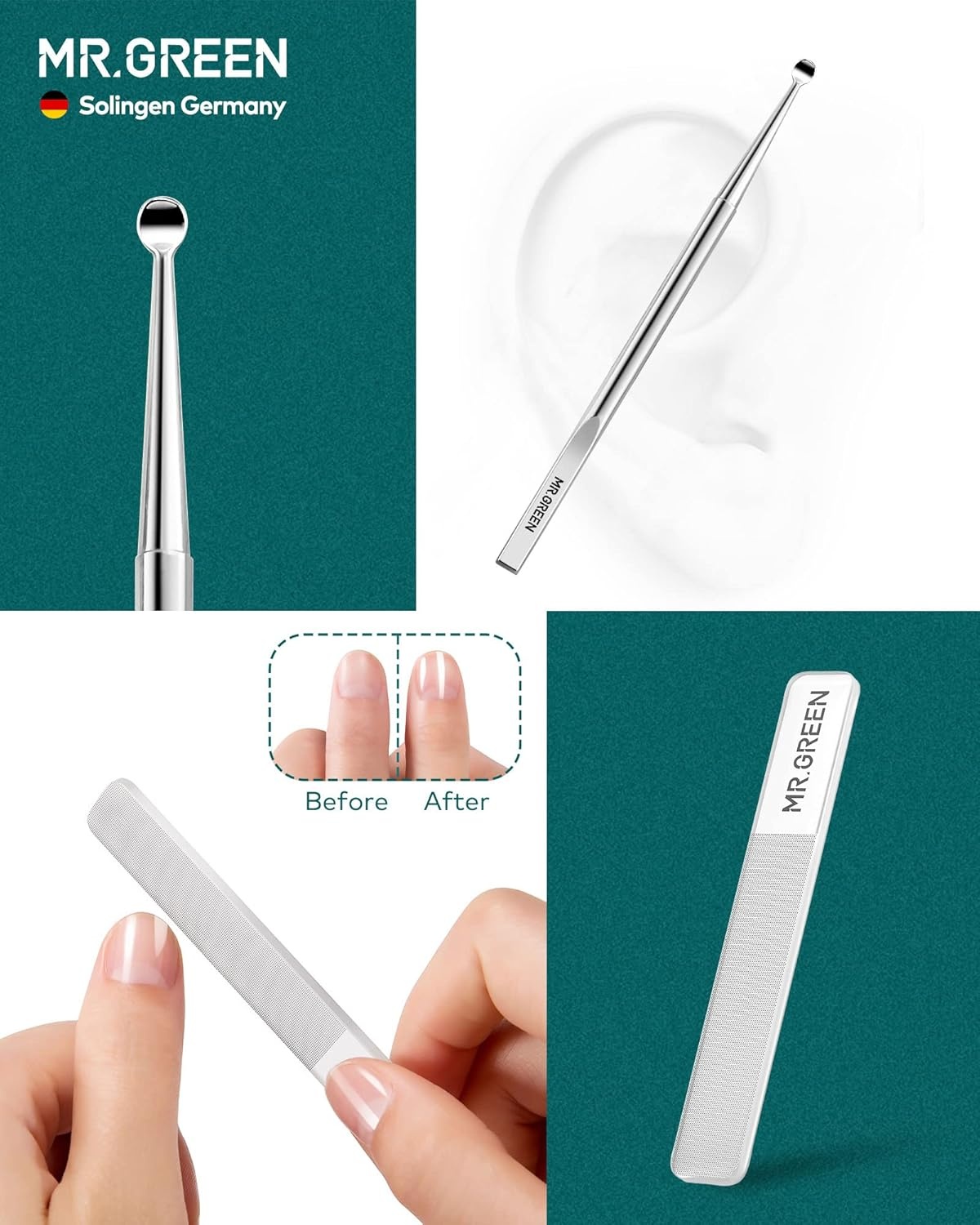 Professionele Manicure & Pedicure Set (8-delig) - Roestvrij Staal - Nu 34% Korting!